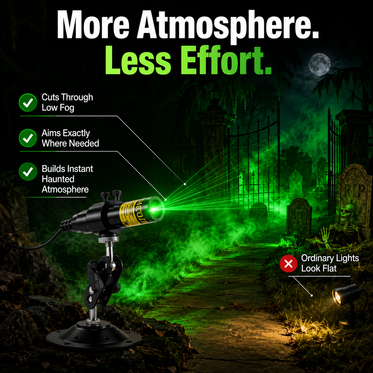 Gravemire™ Laser Swamp Projector